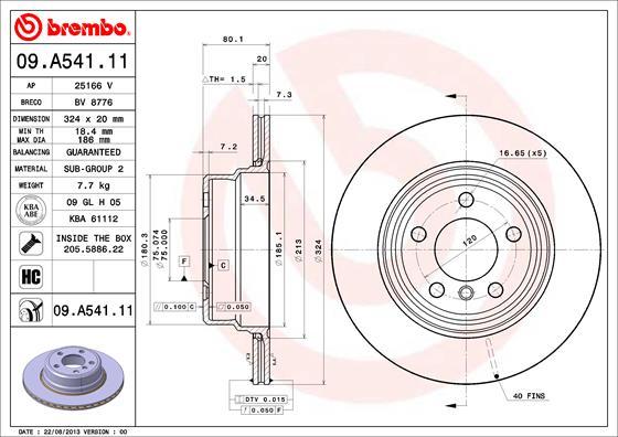 AP 25166 V - Bremžu diski autospares.lv