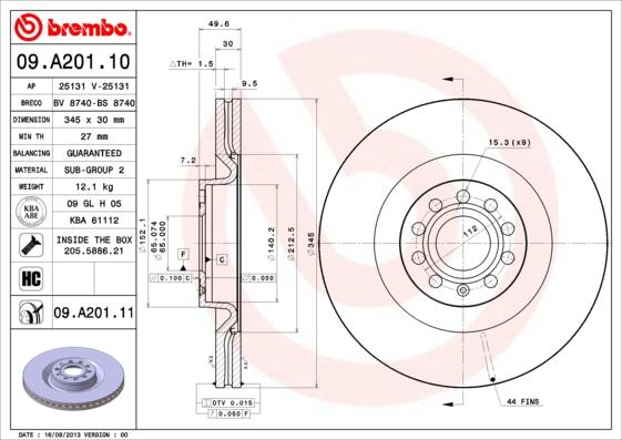 AP 25131 V - Bremžu diski autospares.lv