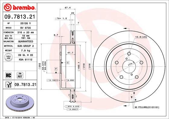 AP 25126 V - Bremžu diski autospares.lv