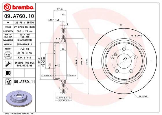 AP 25176 V - Bremžu diski www.autospares.lv