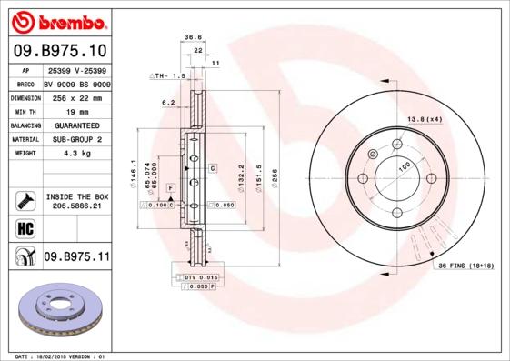 AP 25399 - Bremžu diski www.autospares.lv