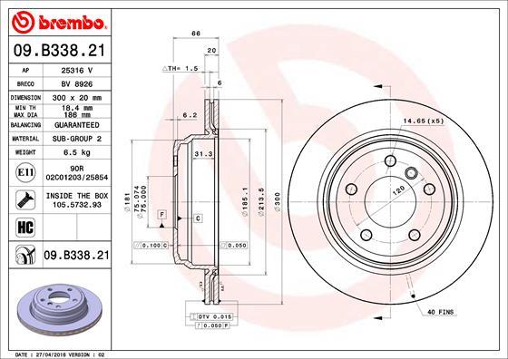 AP 25316 V - Bremžu diski autospares.lv