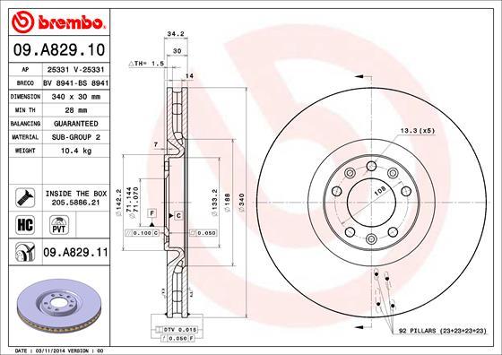 AP 25331 - Bremžu diski www.autospares.lv