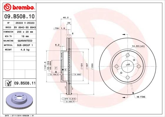 AP 25333 V - Bremžu diski autospares.lv