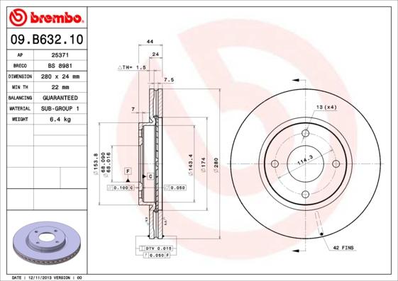 AP 25371 - Bremžu diski www.autospares.lv