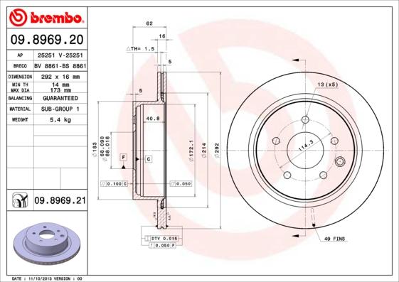 AP 25251 - Bremžu diski www.autospares.lv