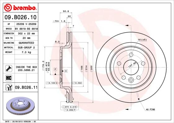 AP 25209 V - Bremžu diski www.autospares.lv