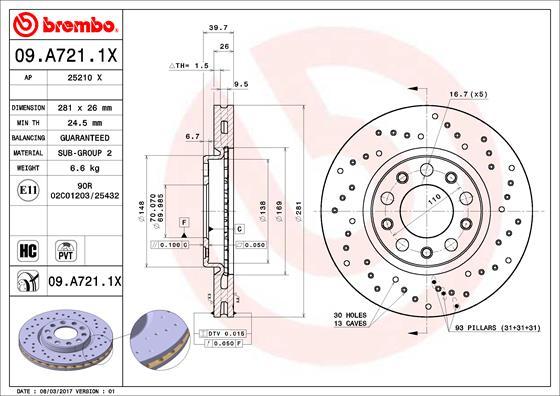 AP 25210 X - Bremžu diski autospares.lv