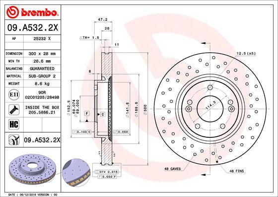 AP 25232 X - Bremžu diski www.autospares.lv