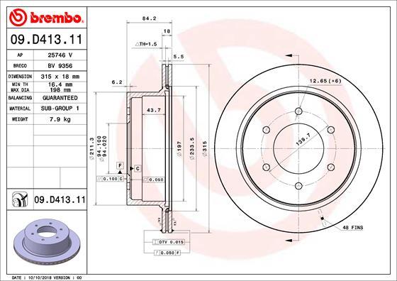 AP 25746V - Bremžu diski www.autospares.lv