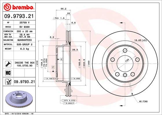 AP 25769 V - Bremžu diski autospares.lv