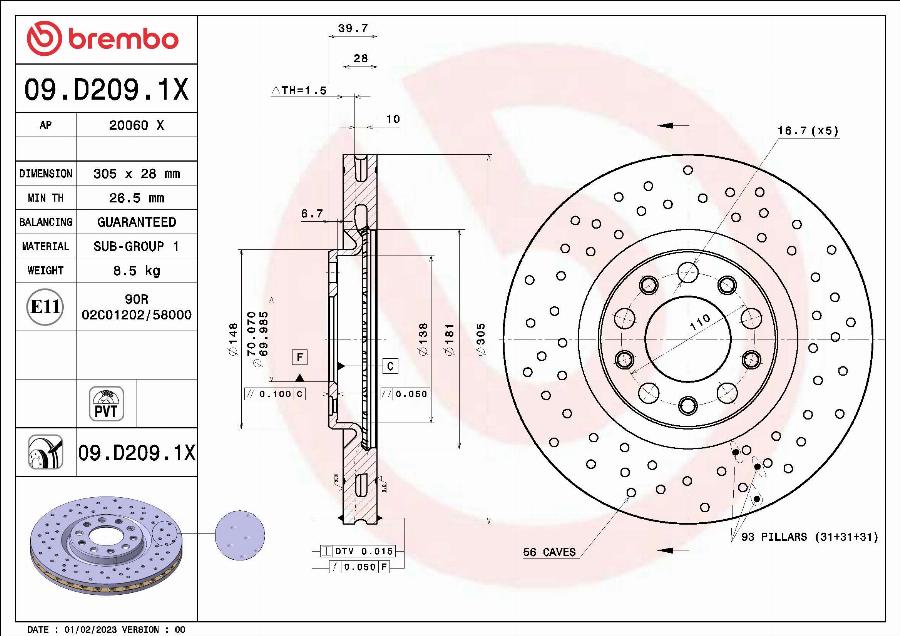 AP 20060 X - Bremžu diski www.autospares.lv