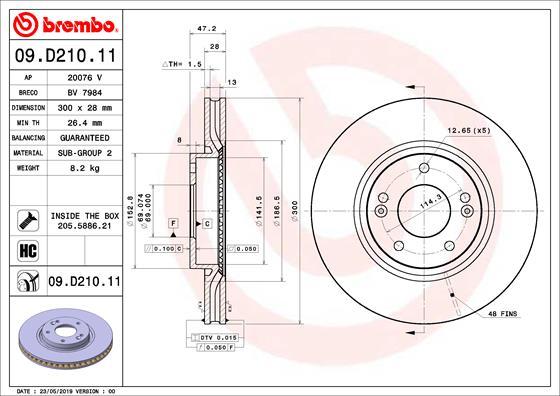 AP 20076V - Bremžu diski www.autospares.lv