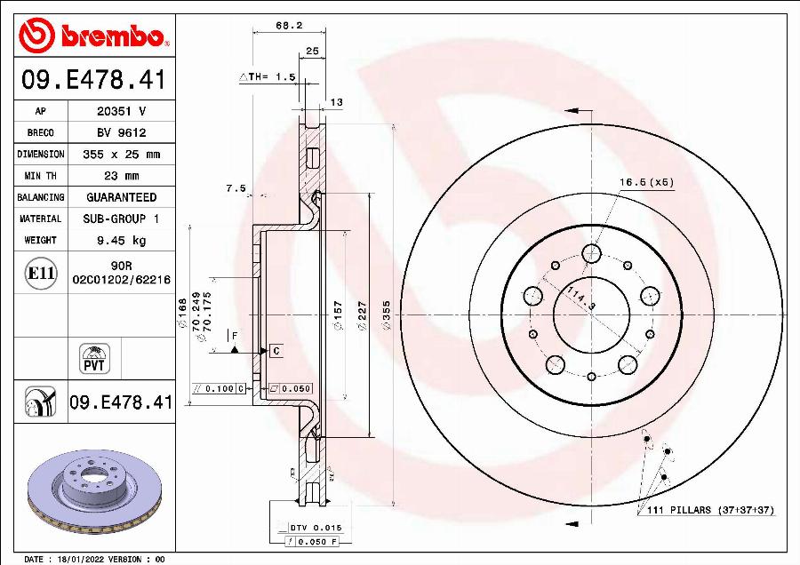 AP 20351 V - Bremžu diski www.autospares.lv