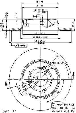 AP X 14849 - Bremžu diski www.autospares.lv