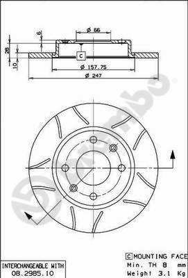 AP X 10240 - Bremžu diski autospares.lv