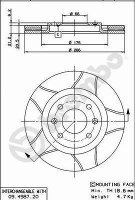 AP X 24914 - Тормозной диск www.autospares.lv