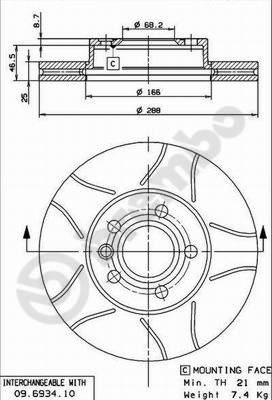 AP X 24628 - Brake Disc www.autospares.lv