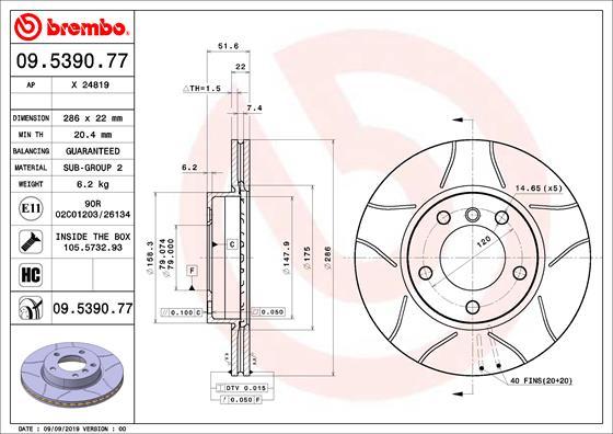 AP X 24819 - Bremžu diski autospares.lv