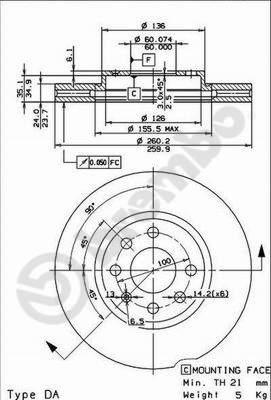 AP X 24796 - Bremžu diski autospares.lv