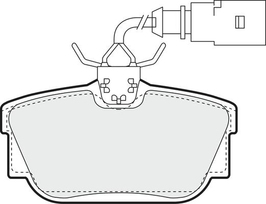 BOSCH 986494599 - Bremžu uzliku kompl., Disku bremzes autospares.lv