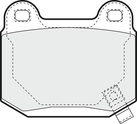 Herth+Buss Jakoparts J3611049 - Brake Pad Set, disc brake www.autospares.lv