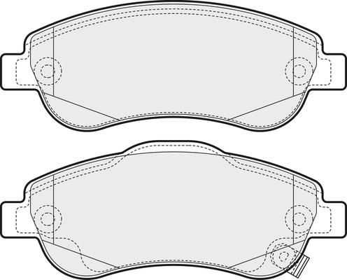 ACDelco AC861681D - Brake Pad Set, disc brake www.autospares.lv