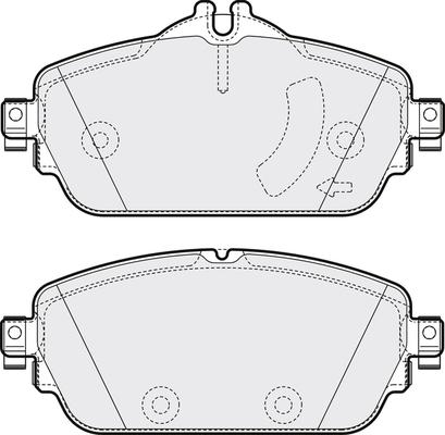 Advics BPMB1024 - Brake Pad Set, disc brake www.autospares.lv