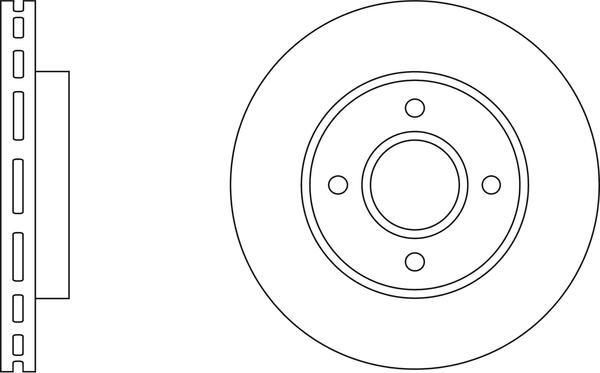 Brembo 09 5707 10 - Bremžu diski www.autospares.lv