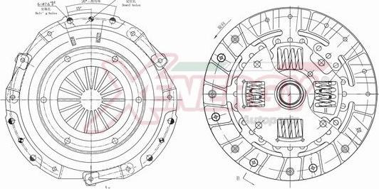 AP XENERGY VKFTA800162 - Sajūga komplekts www.autospares.lv