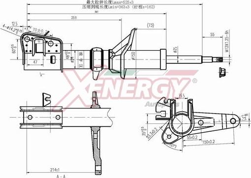 AP XENERGY X927335 - Amortizators autospares.lv