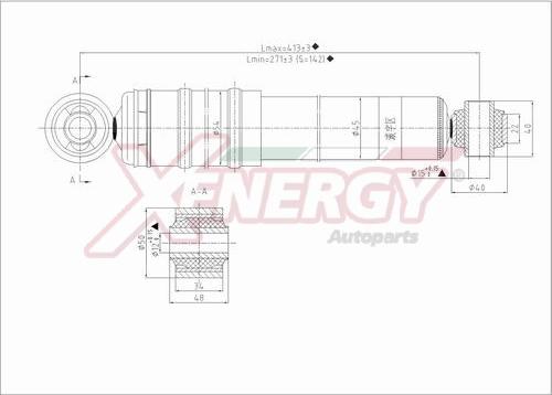 AP XENERGY X445344 - Амортизатор www.autospares.lv