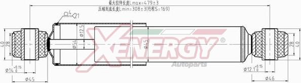 AP XENERGY X457344 - Амортизатор www.autospares.lv