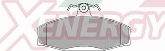 AP XENERGY X40946 - Brake Pad Set, disc brake www.autospares.lv