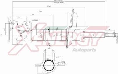 AP XENERGY X409333 - Shock Absorber www.autospares.lv