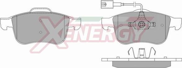 AP XENERGY X40976 - Тормозные колодки, дисковые, комплект www.autospares.lv