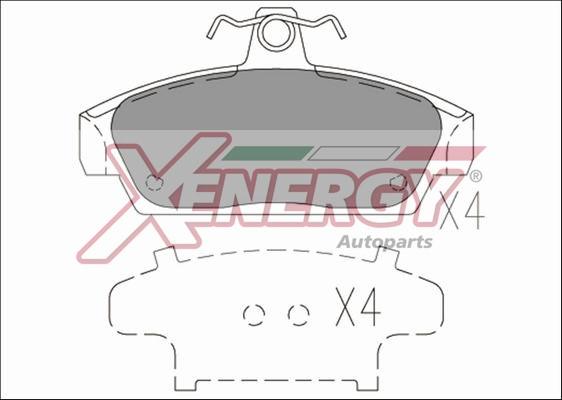 AP XENERGY X40444 - Bremžu uzliku kompl., Disku bremzes www.autospares.lv