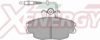 AP XENERGY X40412 - Тормозные колодки, дисковые, комплект www.autospares.lv