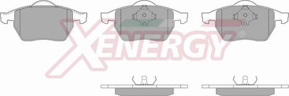 AP XENERGY X40485 - Тормозные колодки, дисковые, комплект www.autospares.lv