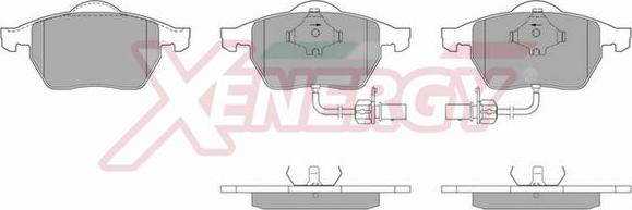 AP XENERGY X40486 - Тормозные колодки, дисковые, комплект www.autospares.lv