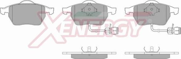 AP XENERGY X40483 - Тормозные колодки, дисковые, комплект www.autospares.lv