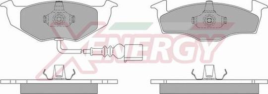 AP XENERGY X40591 - Тормозные колодки, дисковые, комплект www.autospares.lv