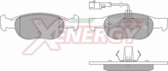 AP XENERGY X40569 - Bremžu uzliku kompl., Disku bremzes www.autospares.lv