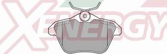 AP XENERGY X40506 - Brake Pad Set, disc brake www.autospares.lv