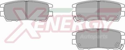 AP XENERGY X40532 - Тормозные колодки, дисковые, комплект www.autospares.lv