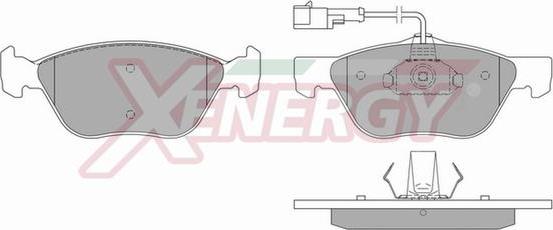 AP XENERGY X40576 - Bremžu uzliku kompl., Disku bremzes www.autospares.lv