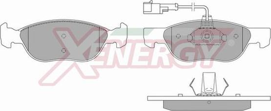 AP XENERGY X40573 - Bremžu uzliku kompl., Disku bremzes www.autospares.lv