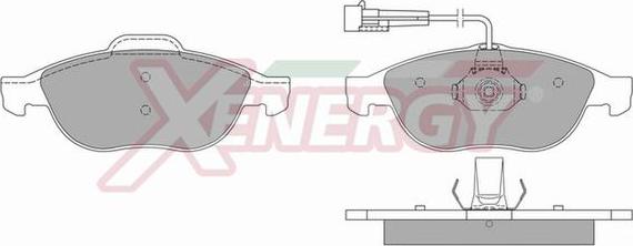 AP XENERGY X40666 - Тормозные колодки, дисковые, комплект www.autospares.lv