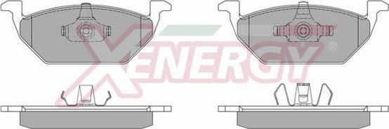 AP XENERGY X40663 - Brake Pad Set, disc brake www.autospares.lv