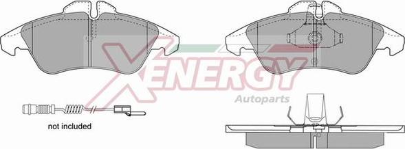 AP XENERGY X40626 - Тормозные колодки, дисковые, комплект www.autospares.lv